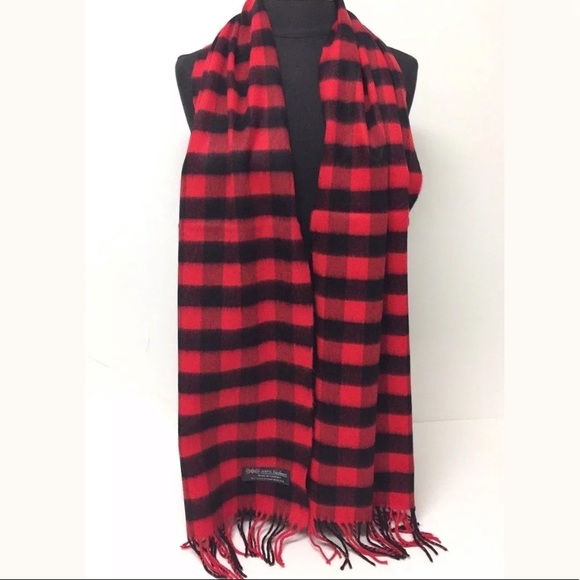 NWT 100% Cashmere Buffalo Check Scarf - Picture 6 of 6